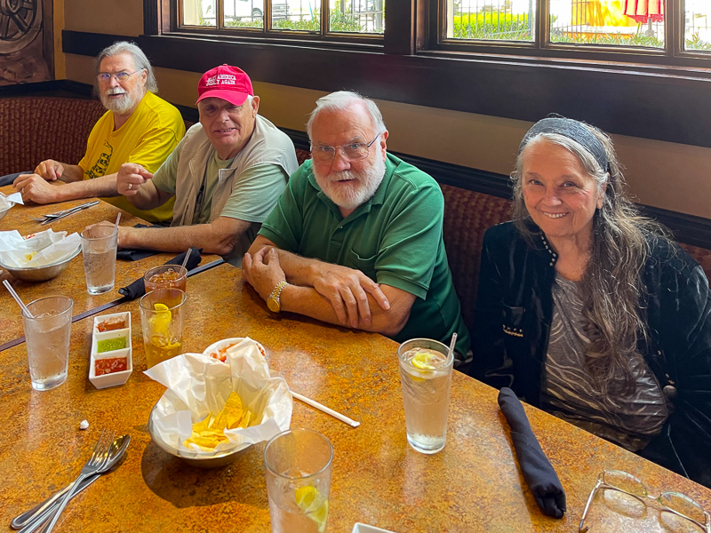 L-R: Jim Sumlin, Gerry Huber, Jerry Brown, and Connie Wallner