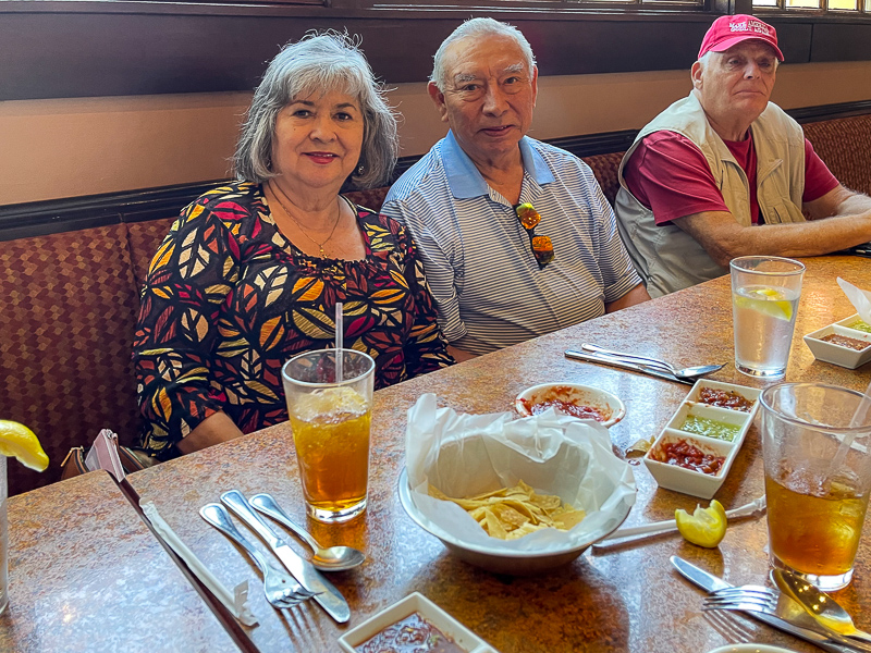 Angie and Steve Rocha with Gerry Huber
