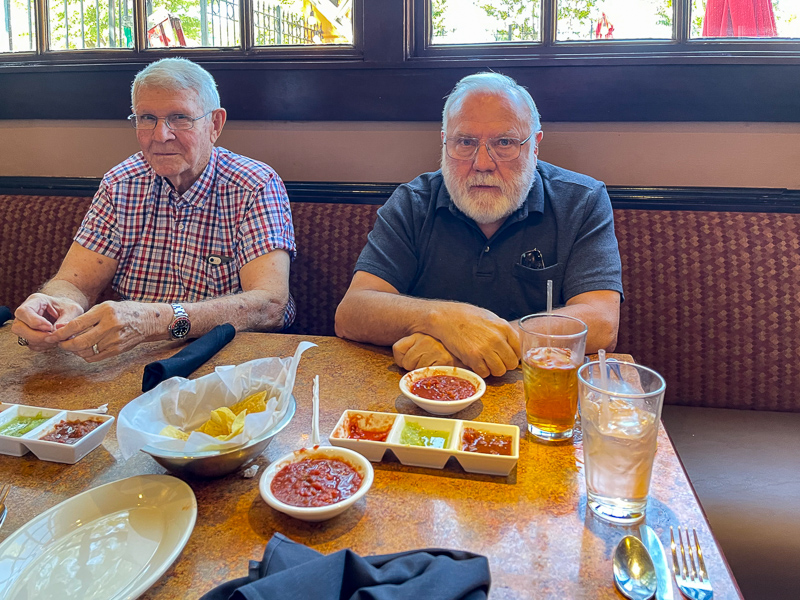 Jim Rushing and Jerry Brown