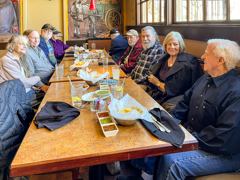 Connie and Jim Wallner, Marvin Howard, Mike Lewis, Gary Huber, Cal Mowrer, Jim Sumlin, Betty and Vic Kawoski