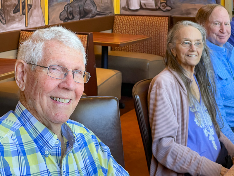 L-R: Jim Rushing, Connie and Jim Wallner