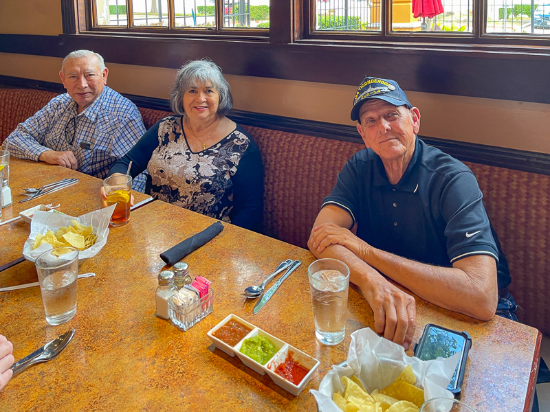 Steve and Angie Rocha with Mike Lewis
