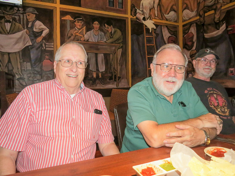 L-R: Jim Harrison, Jerry Brown, and Marv Howard