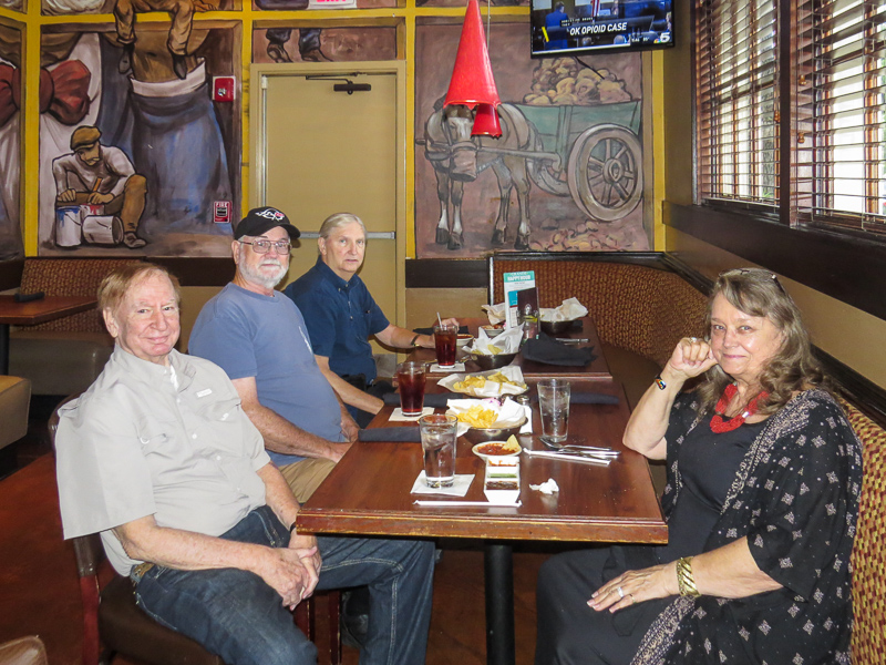 L-R: Jim Wallner, Marvin Howard, George Huling, and Connie Wallner