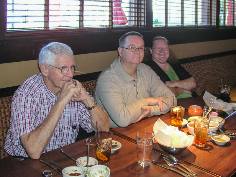 L-R: Jim Rushing, Klaus and Amy Gehr