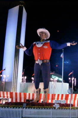 Big Tex late at night