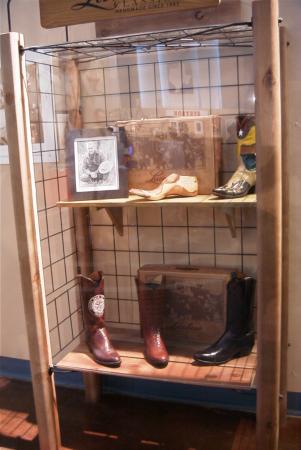 Lucchese boot display