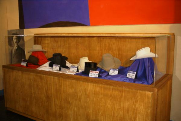 Resistol and Stetson hat display