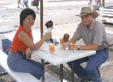 The following Wednesday found us all back at the fair ..... eating turkey legs again! (Calories and Cholesterol don't count during the fair)