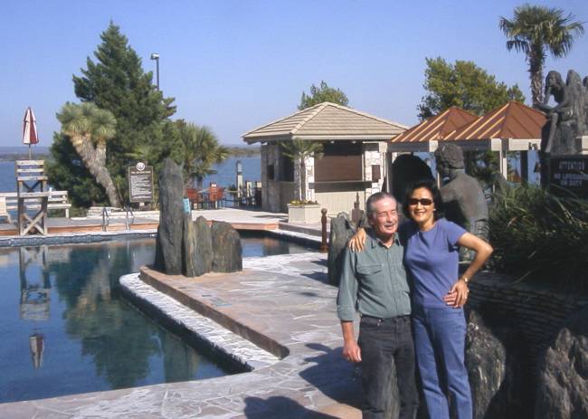 Retirees relaxing at the Horseshoe Bay club house