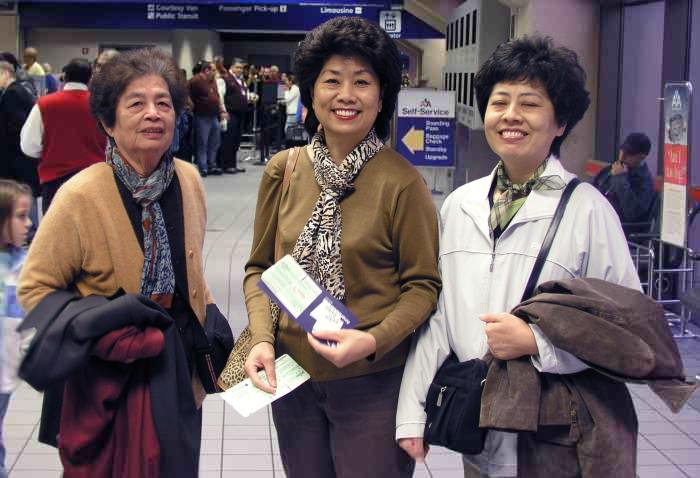 Angie's mother and sister left after a nice visit with us