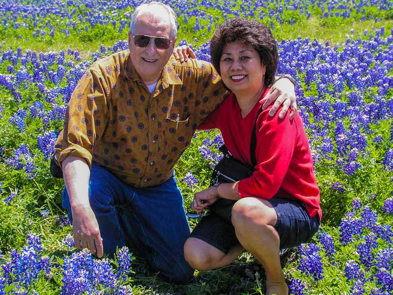 Us kids in a Bluebonnet patch!