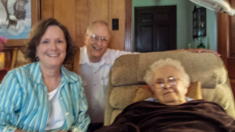 Natalee Reed, Jim Harrison, and Mrs. Catherine Thomas