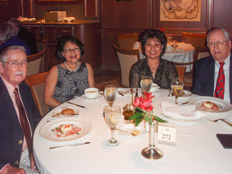 L-R: Marion and ShueFong DIlley, Angie and Jim Harrison