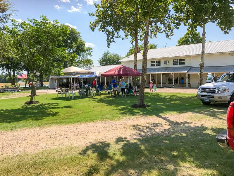 Mike Lewis' home near Celeste, TX