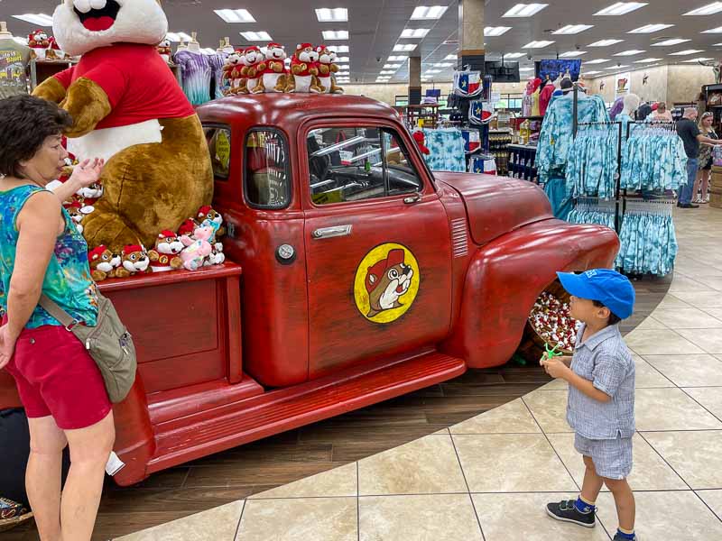 Lucas thought Buc-ee's was the highlight of his Texas trip!