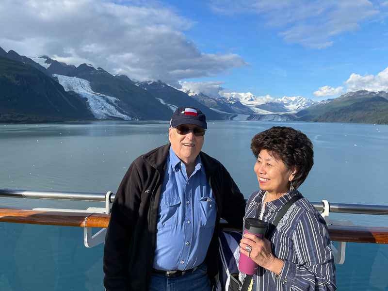 Angie and I in Glacier BAy National Park, Alaska