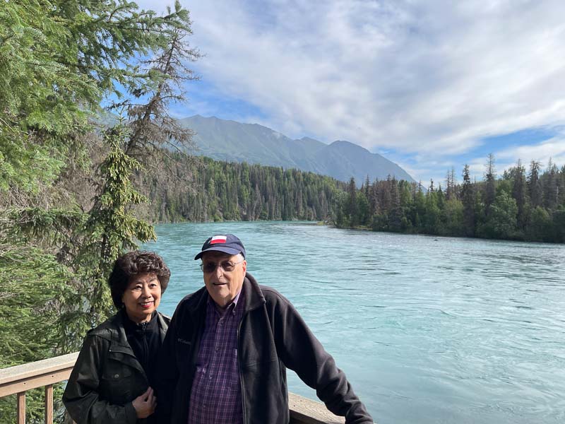 Angie and I on the Kenai river