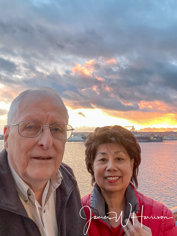 Angie and I on the Diamond Princess in San Diego, CA