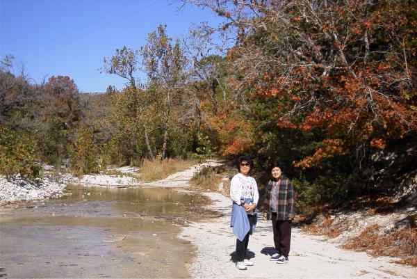 Angie and Jennifer at the branch of the West Trail.