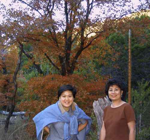 Angie and Jennifer on the "Maple" Trail