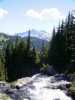 Large waterfall near Mt Rainier