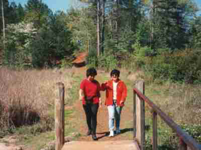 Angie and Jennifer at Tyler State park