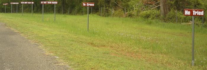 Burma Shave signs