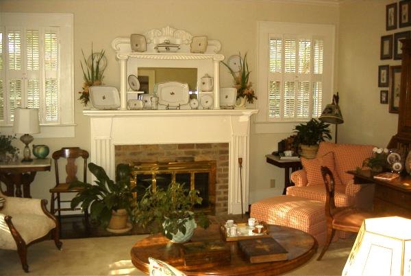 Living room of Davis' Home in Tyler