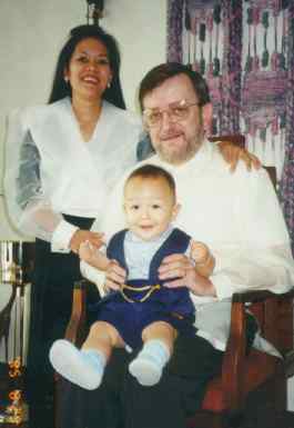 Then Nance family all dressed up in Hong Kong