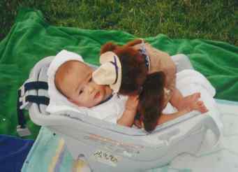 Eddie with his Texas Teddy Bear